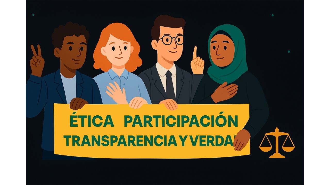 Ilustración de comunidad RCPN: ética, participación y transparencia